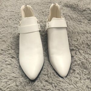 White booties size 7.5
